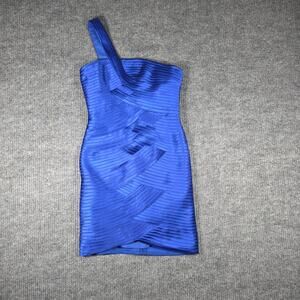 BCBG Max Azria Blue Bandage Dress Size 6 NWT Bodycon Cocktail Party